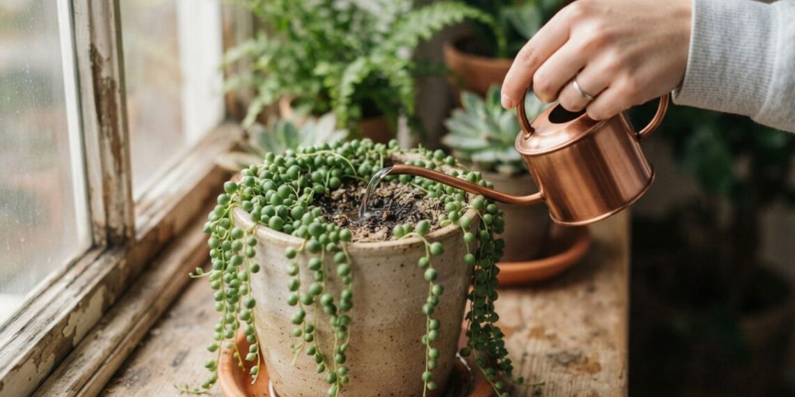 Se você tem um colar-de-pérolas sofrendo com o frio, você tem uma suculenta sensível em casa: por que e para que espaçar a rega