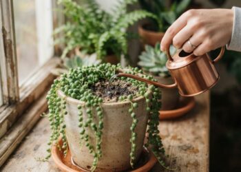Se você tem um colar-de-pérolas sofrendo com o frio, você tem uma suculenta sensível em casa: por que e para que espaçar a rega