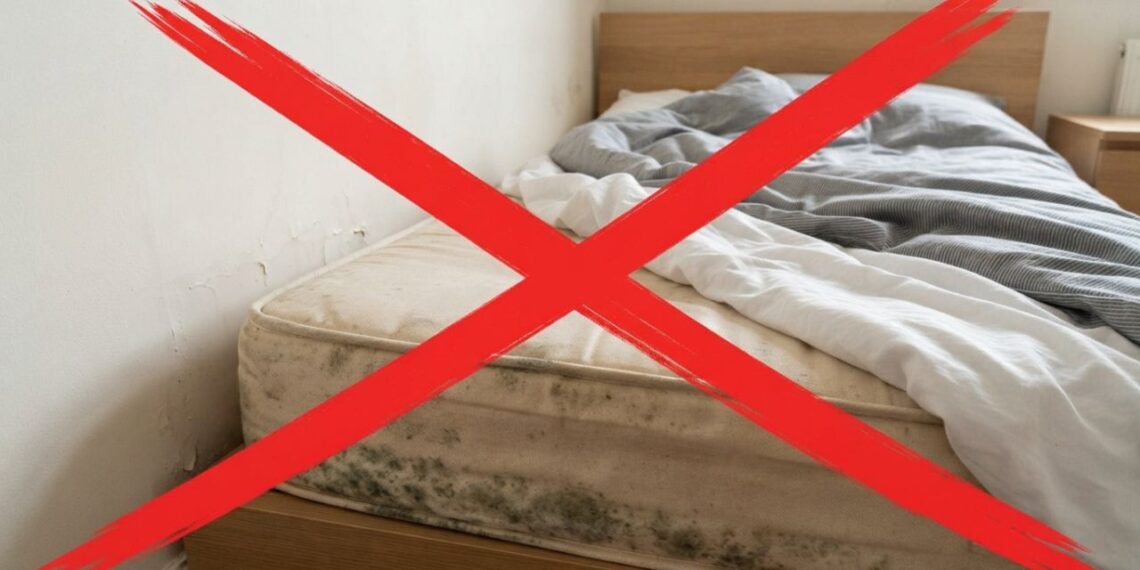 Dormir encostado na parede úmida está destruindo seu colchão? Veja como o afastamento de apenas 5cm pode salvar sua saúde e o móvel