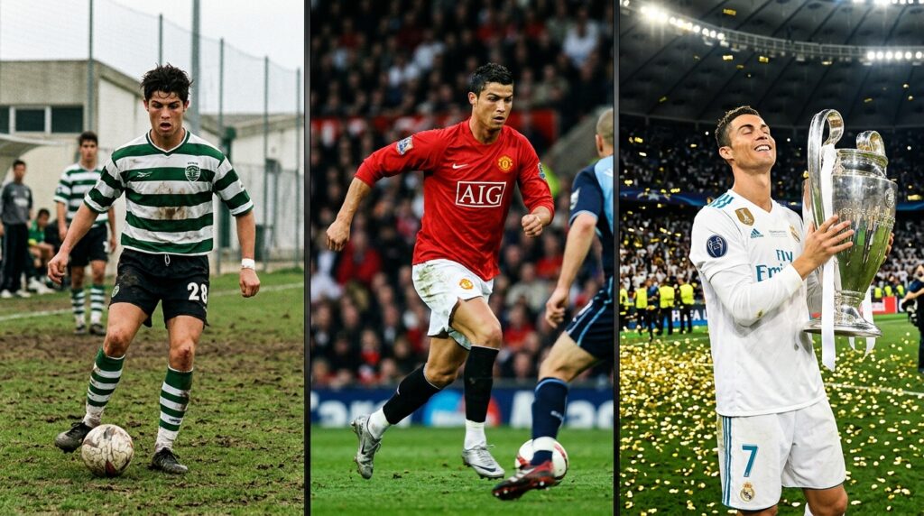 Frase do dia de Cristiano Ronaldo: "Não existe pressão quando você ama o que faz." – A psicologia por trás de transformar pressão em paixão segundo o atleta que mais vence em momentos decisivos.