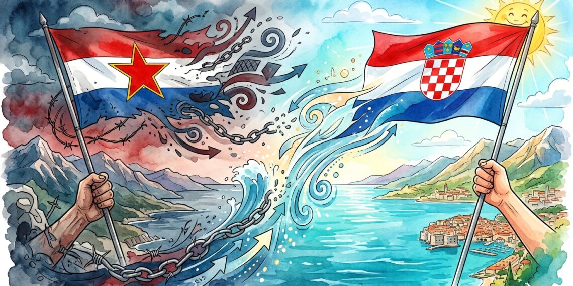 Croácia: a bandeira vermelha, branca e azul que testemunhou a guerra e se tornou um símbolo de unidade