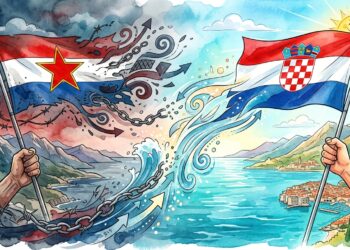 Croácia: a bandeira vermelha, branca e azul que testemunhou a guerra e se tornou um símbolo de unidade