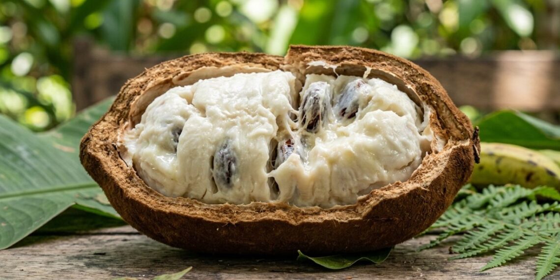 A fruta rústica que tem cor marrom escura e sabor de chocolate com maracujá e que poucos brasileiros conhecem