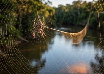 A aranha que consegue construir teias maiores que casas