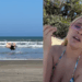 Pai finge ser peixe fisgado na praia para realizar desejo da filha e vídeo viraliza: “Dando a vida na atuação”