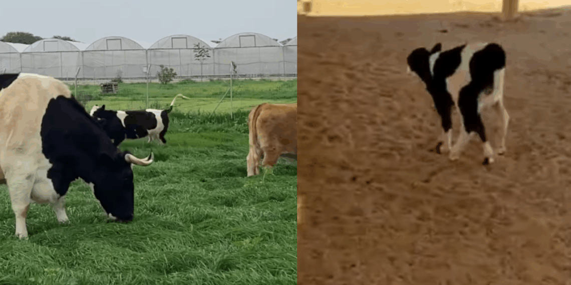 Vaca resgatada adota bezerrinha e produz leite mesmo sem ter dado a luz recentemente