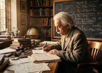 Frase do dia de Albert Einstein, físico teórico e cientista: 'O importante é não parar de questionar. A curiosidade tem sua própria razão de existir'