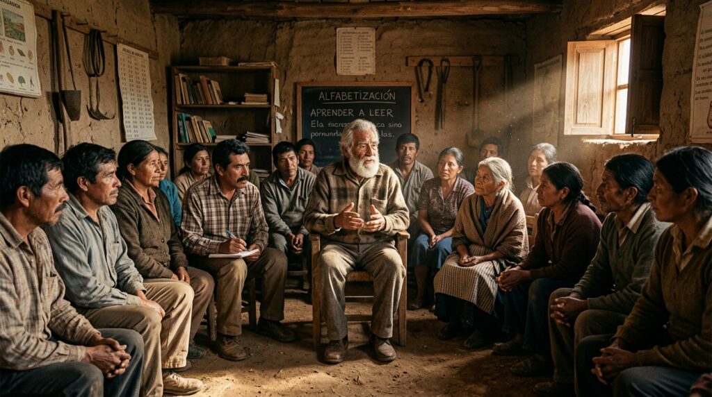 Frase do dia de Paulo Freire, pedagogo brasileiro e humanista: "Educação não transforma o mundo; educação muda pessoas que transformam o mundo"