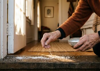 Sal grosso nos cantos de casa: a frase murmurada que promete 'prender' prosperidade