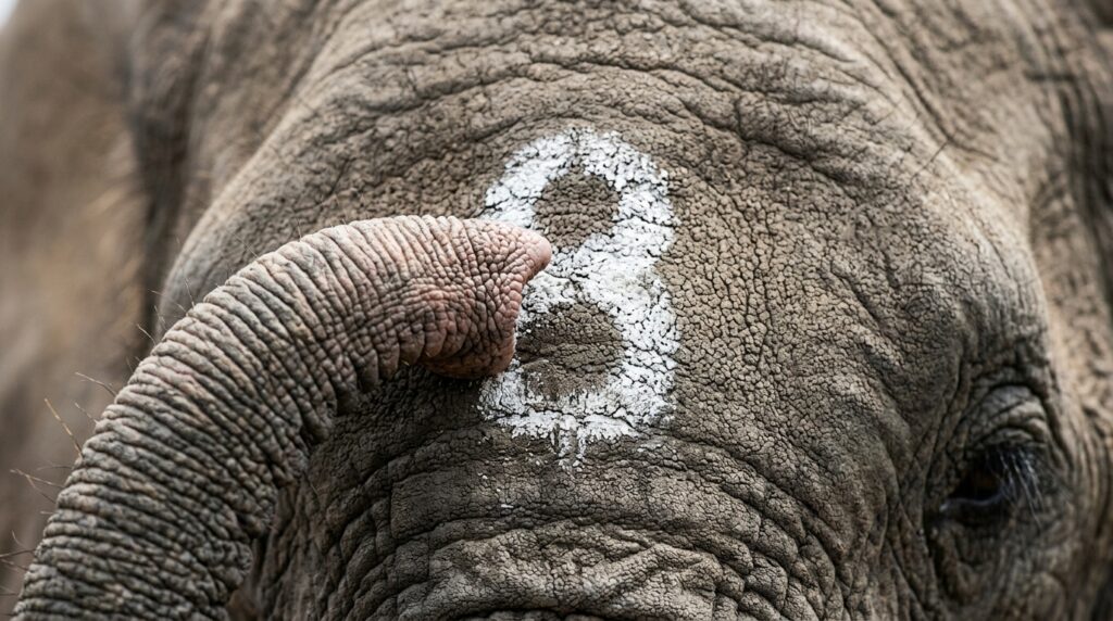 O que um elefante faz diante do espelho que cachorros e gatos nunca fizeram