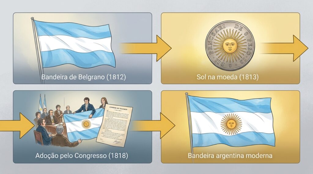 O rosto que brilha na bandeira: a história do Sol de Maio que emociona a Argentina