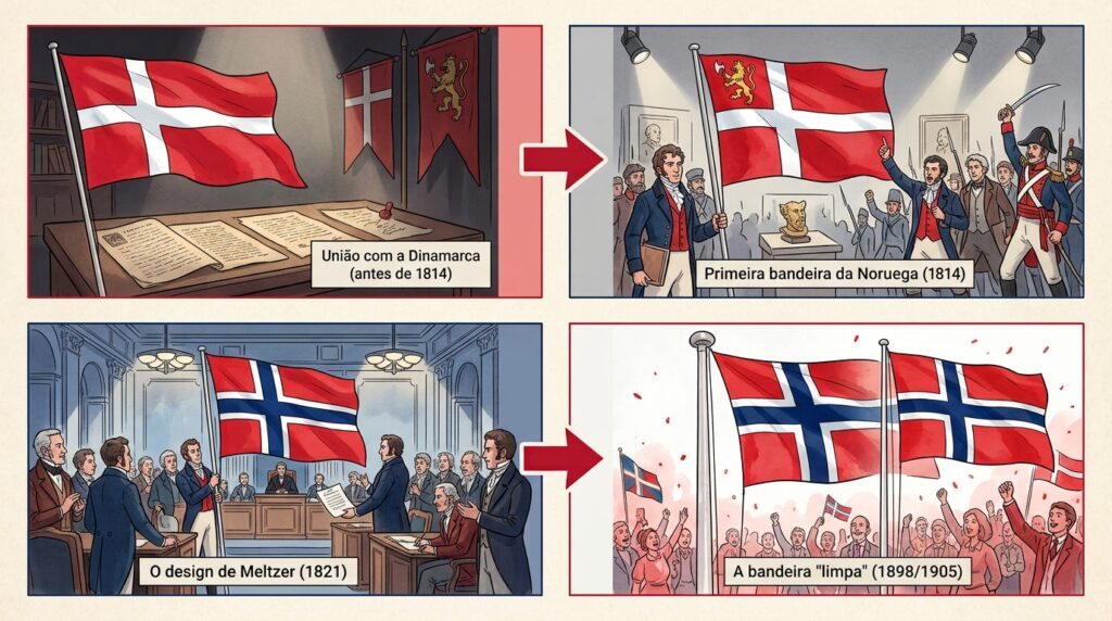 A bandeira da Noruega levou 77 anos para ser reconhecida: a história da cruz nórdica que resistiu à união com a Suécia