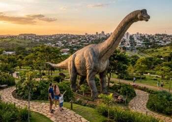 Fósseis de titanossauros com 65 milhões de anos foram encontrados nesta cidade paulista