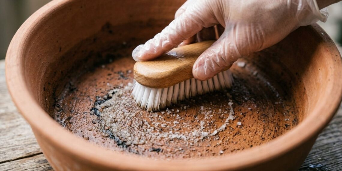 Como limpar o filtro de barro em casa usando água e sal grosso para remover o limo sem deixar gosto de detergente