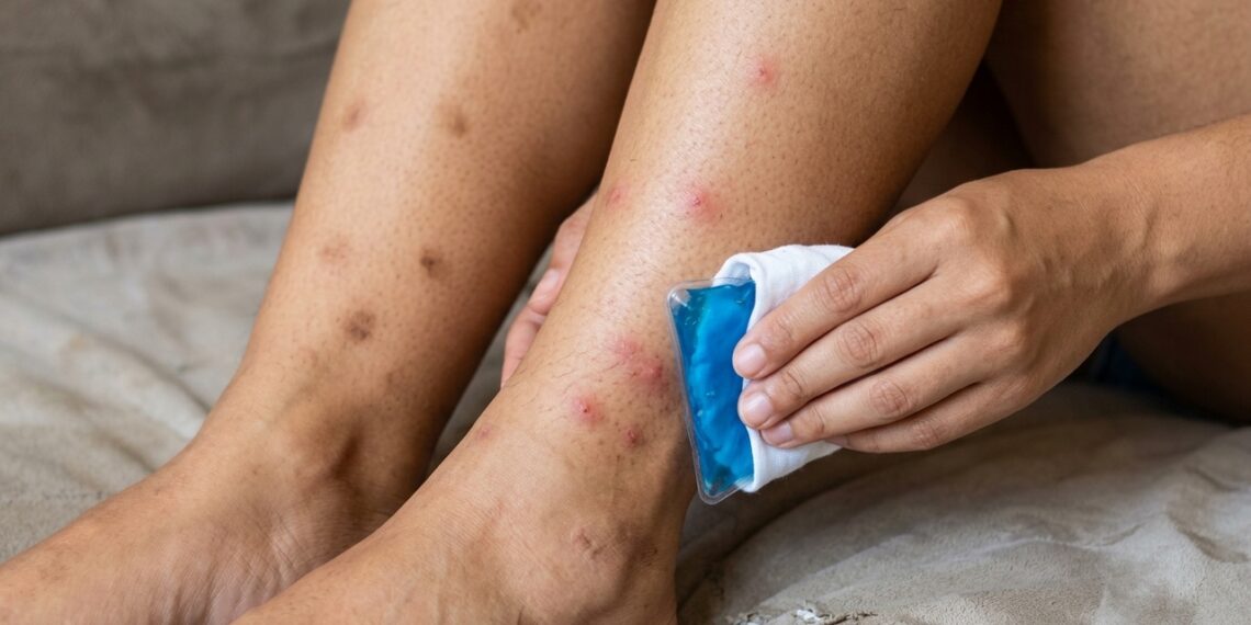 Como evitar manchas nas pernas após picadas de mosquito
