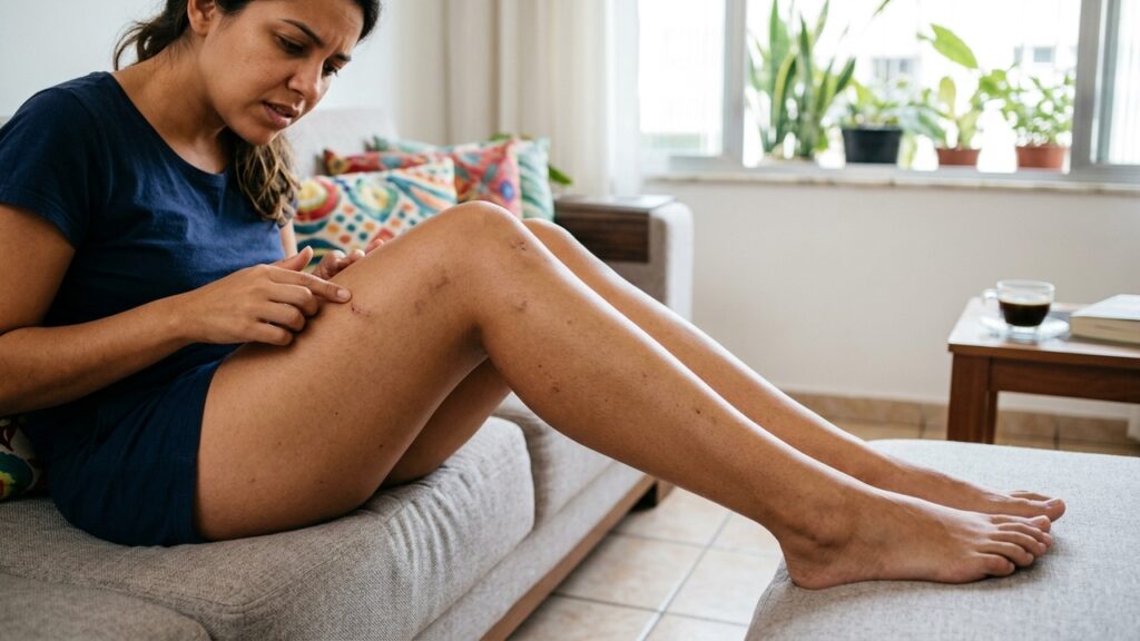 Como evitar manchas nas pernas após picadas de mosquito