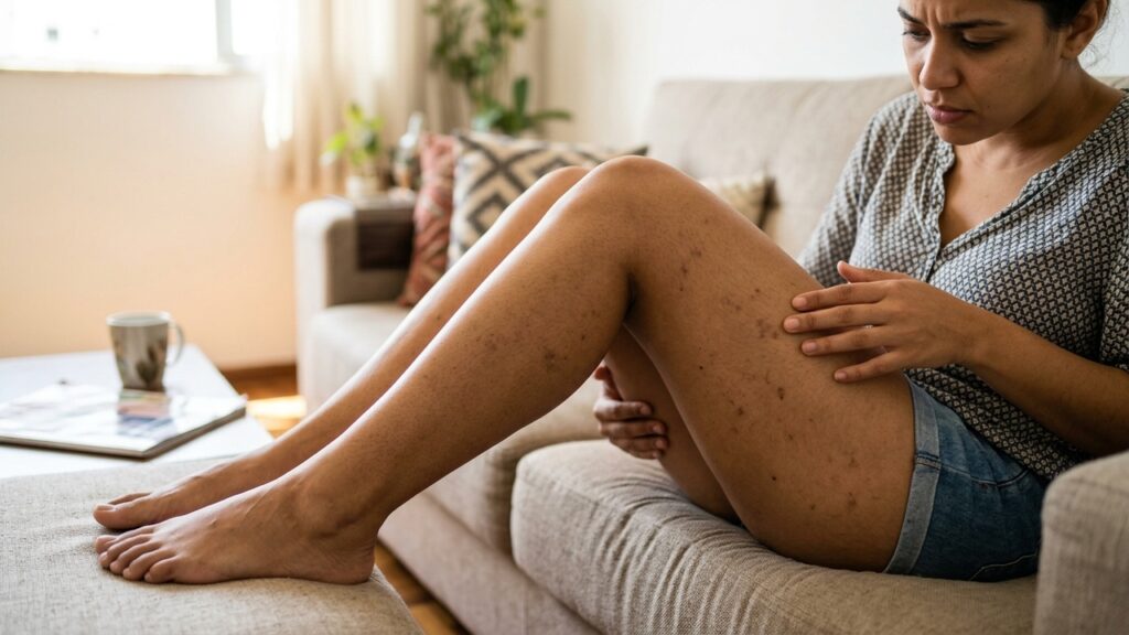 Como evitar manchas nas pernas após picadas de mosquito