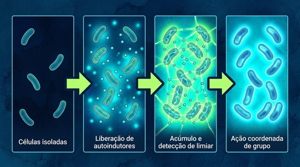 Por que as bactérias esperam atingir um número mágico antes de atacar o corpo humano