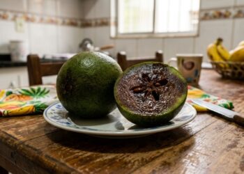 Fruta preta com sabor de chocolate, rica em antioxidantes, fácil de cultivar no jardim e que encanta as crianças