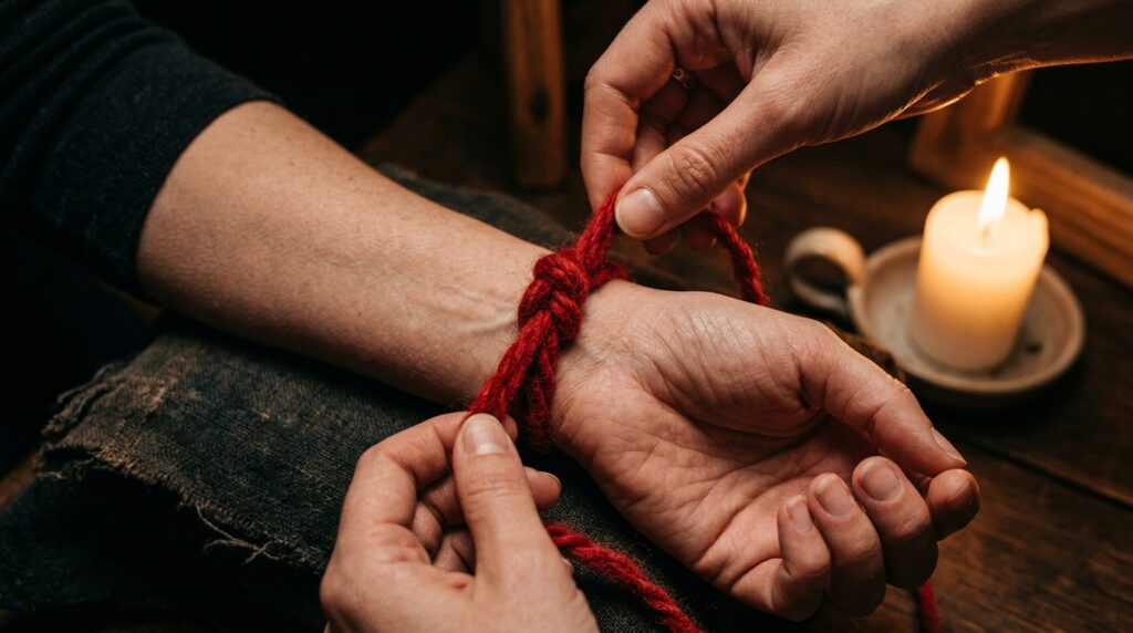 A pulseira de fio vermelho que na tradição popular "blinda" contra inveja e atrai boa sorte