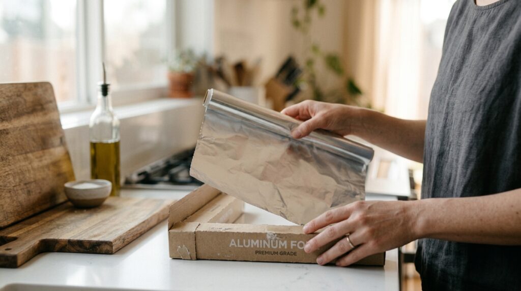 Usar o lado brilhante ou fosco do papel-alumínio? O que os fabricantes realmente recomendam