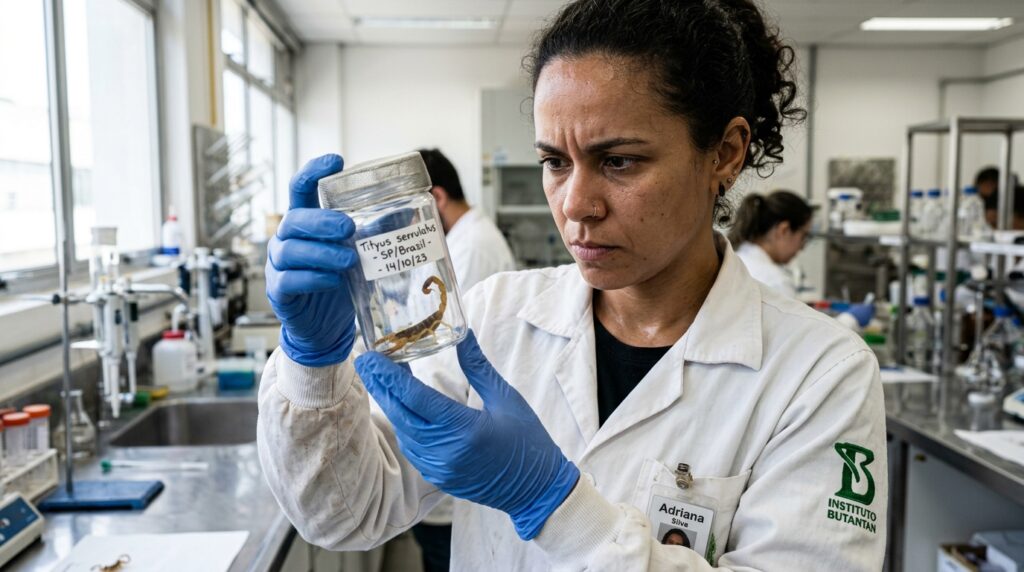 Health_professional_handling_sco%E2%80%A6_202607251308-1024x572 Escorpiões venenosos: como diferenciar as espécies perigosas e proteger sua família do risco.
