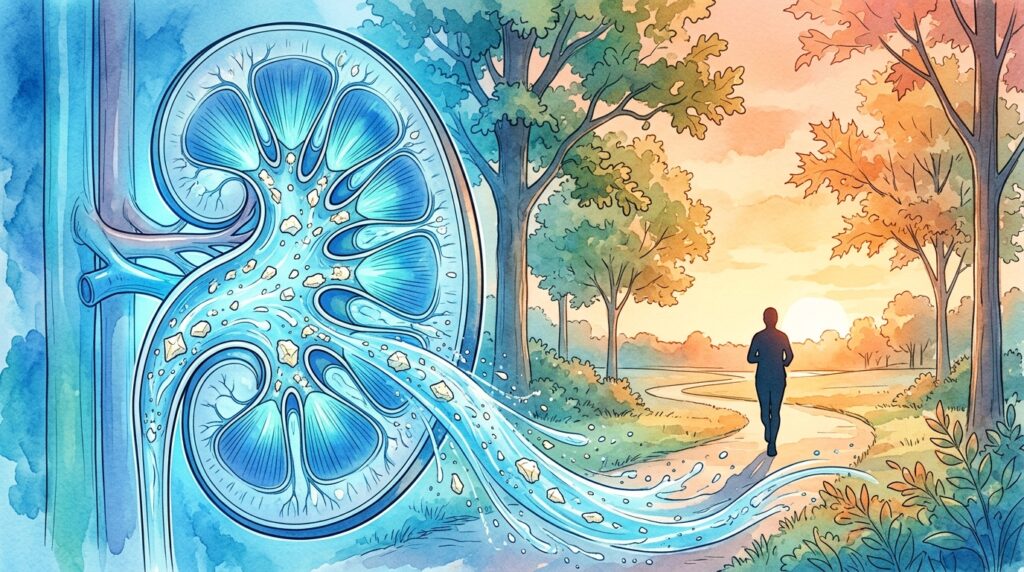 3 vezes por semana, 30 minutos: o plano que afasta a pedra nos rins