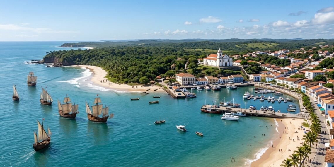 A cidade baiana onde foi celebrada a primeira missa do Brasil em 1500