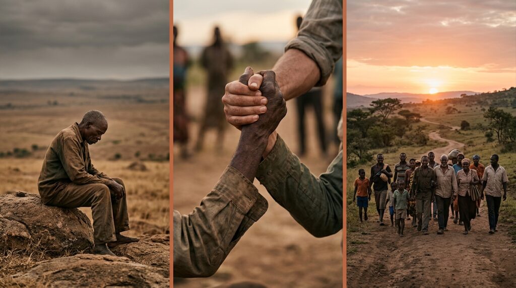 Provérbio dos sábios africanos: "Para construir a resiliência, não há ferramenta melhor do que abraçar os obstáculos com coragem.”