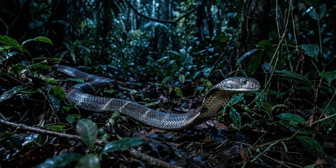 A serpente que consegue viajar 10 quilômetros em uma noite