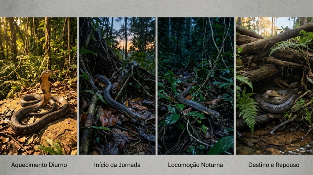 A serpente que consegue viajar 10 quilômetros em uma noite