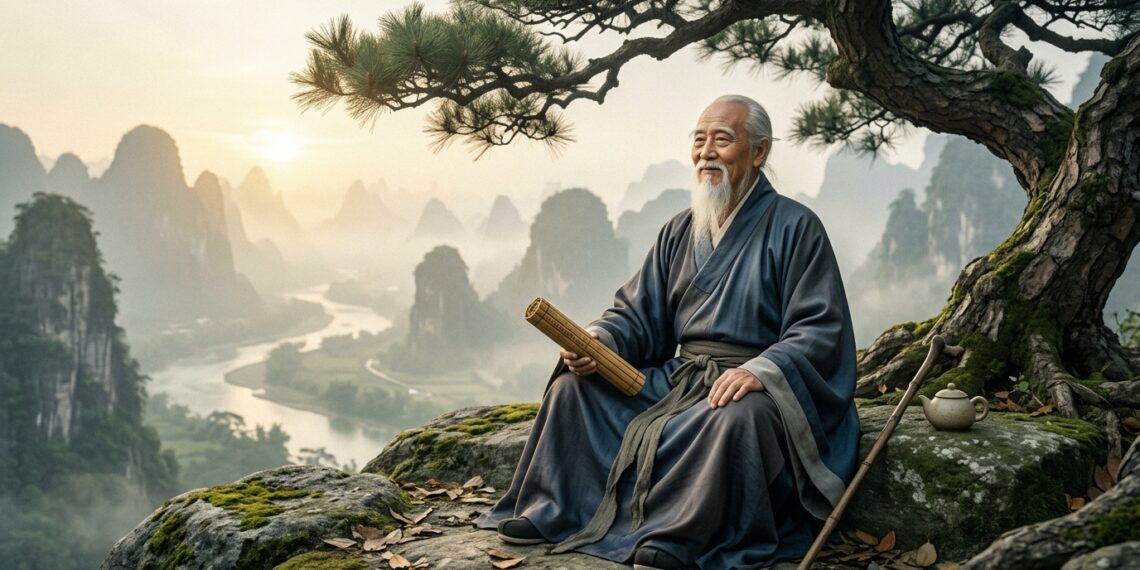 Frase de Lao Tzu no dia: "Quando você não tem nada, você tem tudo. Quando está contente com nada, tem abundância." Uma reflexão sobre desapego e verdadeira riqueza em tempos de consumo