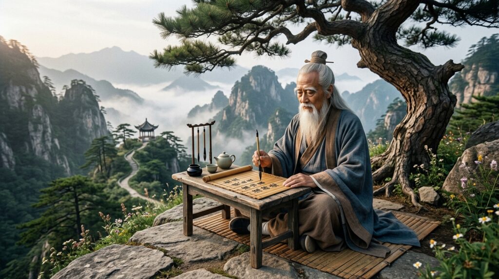 Frase de Lao Tzu no dia: "Quando você não tem nada, você tem tudo. Quando está contente com nada, tem abundância." Uma reflexão sobre desapego e verdadeira riqueza em tempos de consumo