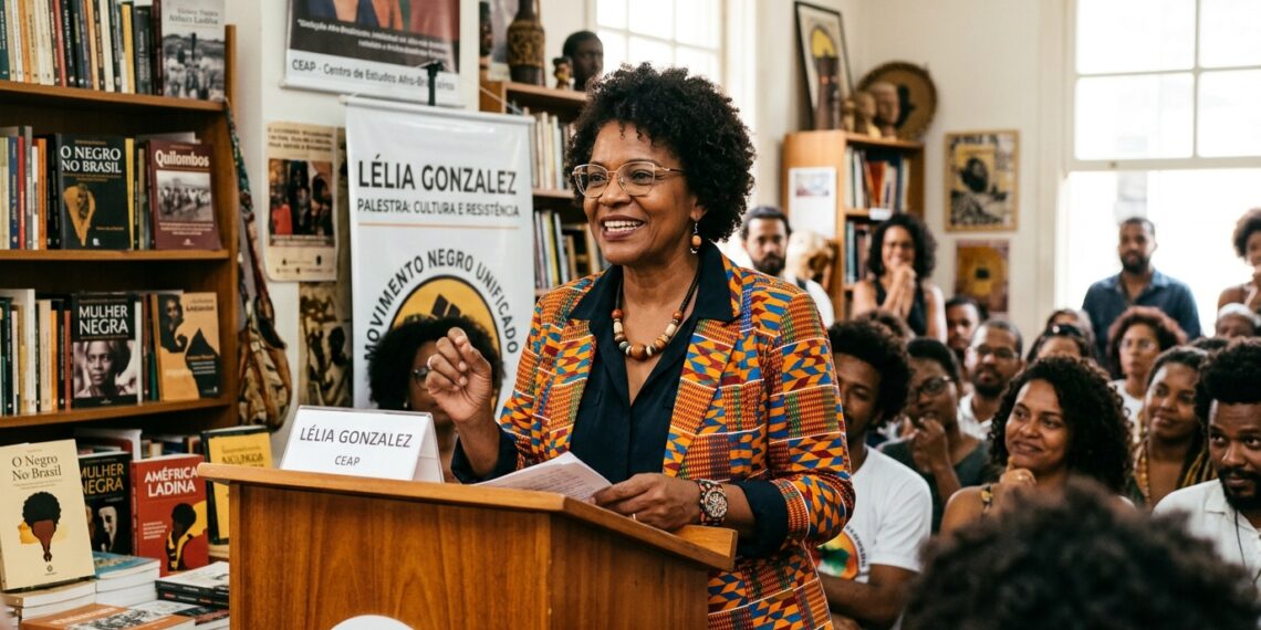 Frase do dia de Lélia Gonzalez, intelectual brasileira e antirracista: "Pelo menos duas vezes maior é o preço que a mulher negra paga neste sistema"