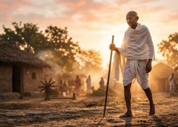 Frase do dia de Mahatma Gandhi, líder de independência indiana: "A verdade nunca prejudica uma causa que é justa"