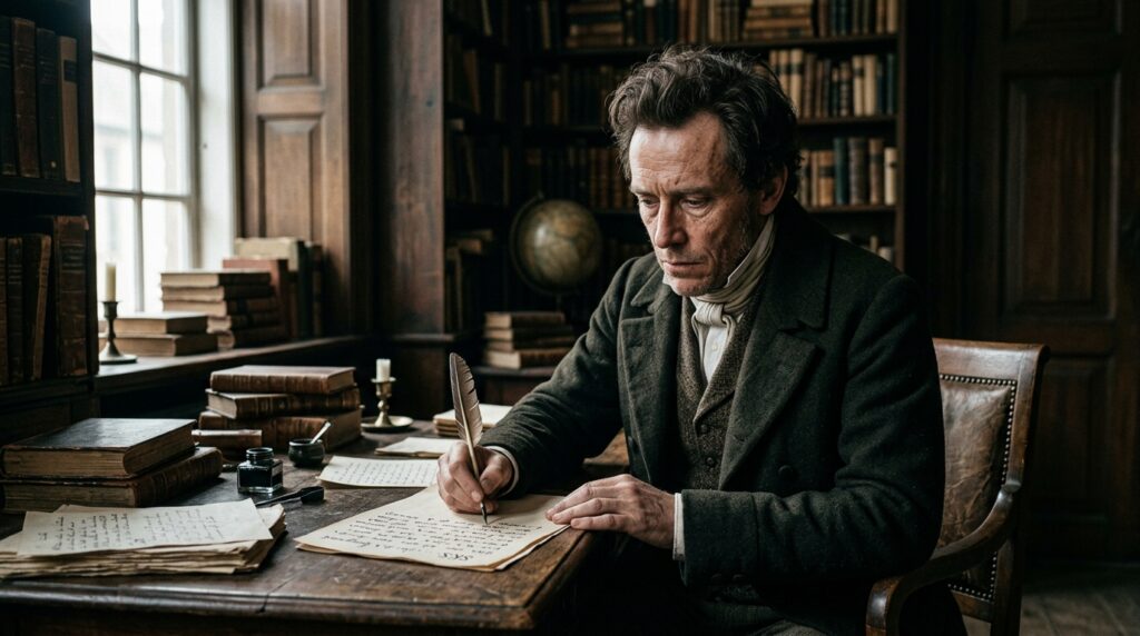 Frase do dia de Søren Kierkegaard, filósofo dinamarquês e existencialista: ''A vida só pode ser entendida ao contrário, mas só pode ser vivida para frente'’