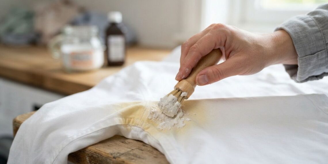 Como remover manchas amarelas de suor em camisas brancas sem esfregar e sem estragar o tecido, segundo especialistas em lavanderia