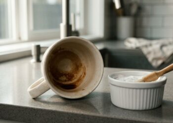 Manchas de café no fundo das xícaras: para que serve a pasta de bicarbonato e por que você deve fazer isso para clarear a cerâmica sem riscar o esmalte