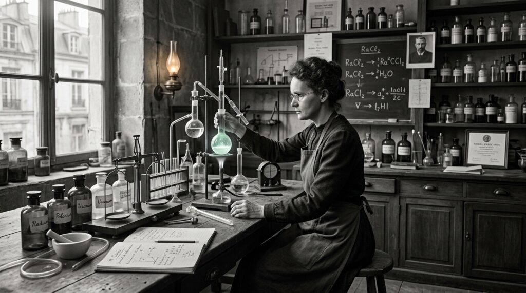 Frase do dia de Marie Curie, cientista polonesa e prêmio Nobel: "Na vida, nada é para temer — tudo é para ser compreendido"