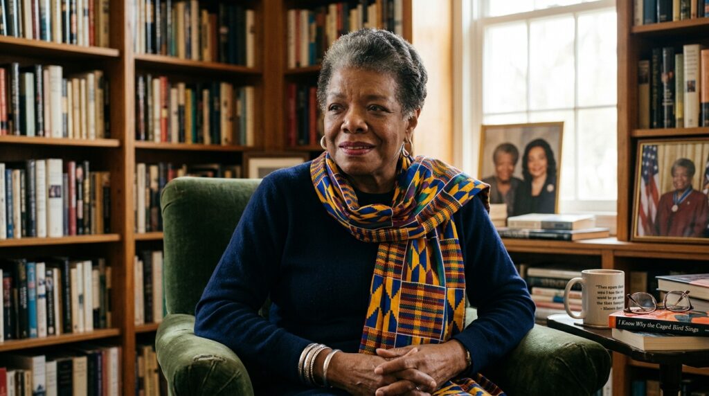 Frase do Dia de Maya Angelou: "Não importa o quanto você tenha enfrentado, você não nasceu para fracassar." Uma reflexão sobre resiliência e autodeterminação