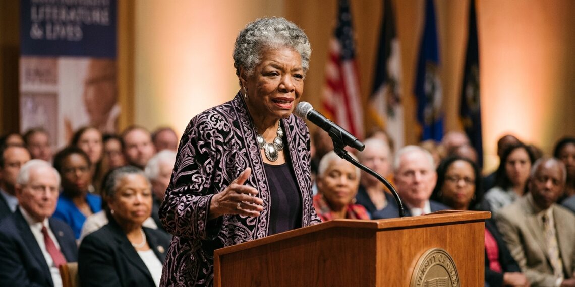 Frase do Dia de Maya Angelou: "Não importa o quanto você tenha enfrentado, você não nasceu para fracassar." Uma reflexão sobre resiliência e autodeterminação