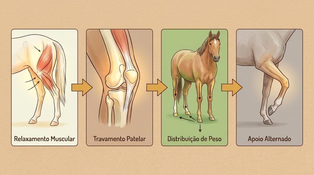 Como o cavalo consegue dormir em pé graças a tendões travados: entenda essa mecânica corporal