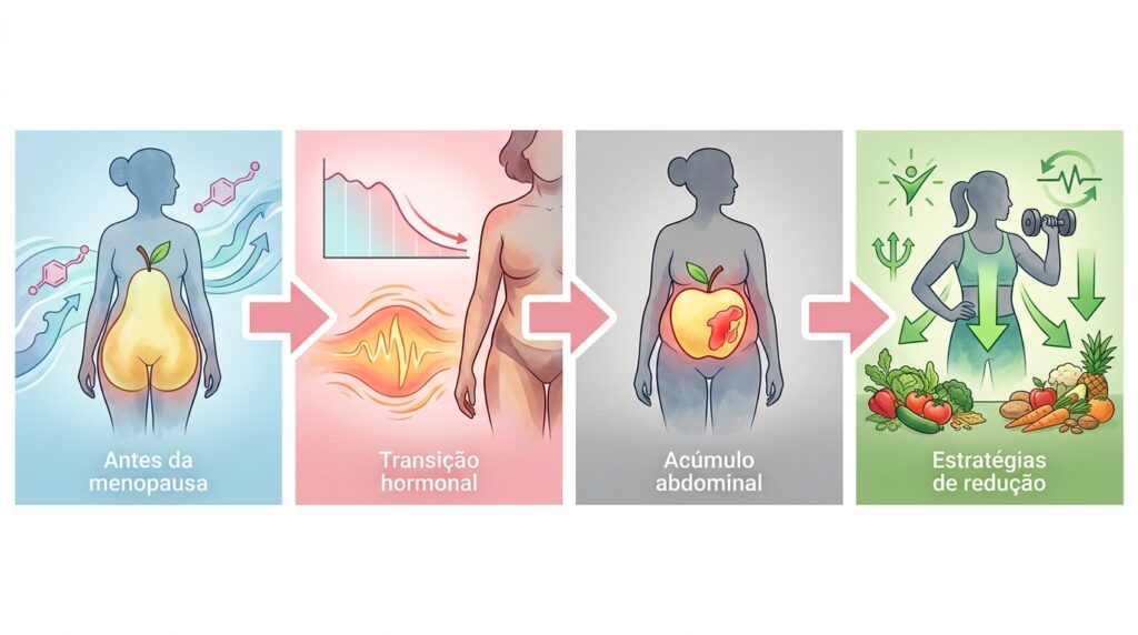 Sua calça preferida apertou após a menopausa? O que a ciência diz sobre a barriga que insiste em crescer