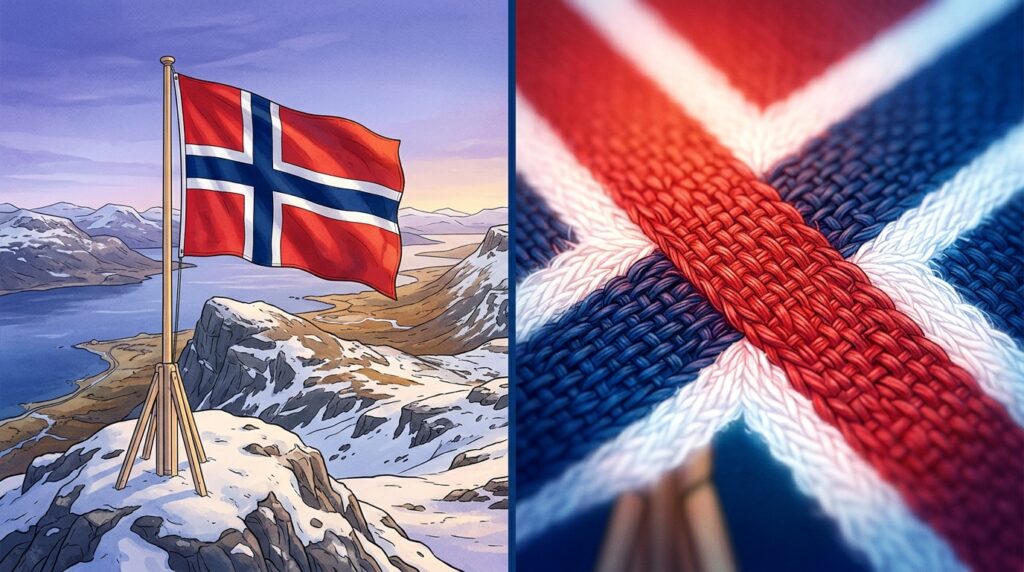 A Noruega é a única bandeira nórdica com uma cruz sem origem religiosa e isso mudou tudo