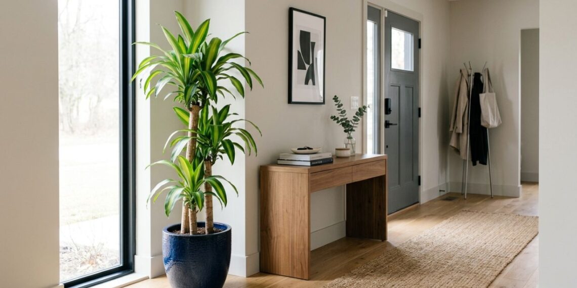 A planta tropical mais listrada para cultivar no hall de entrada: como cuidar e fazer esta folhagem soltar brotos laterais