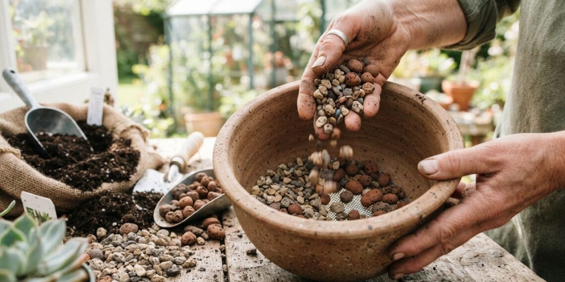 Colocar pedras no fundo do vaso ou usar manta de drenagem: veja a diferença e qual é o jeito certo para não sufocar a planta, segundo especialistas