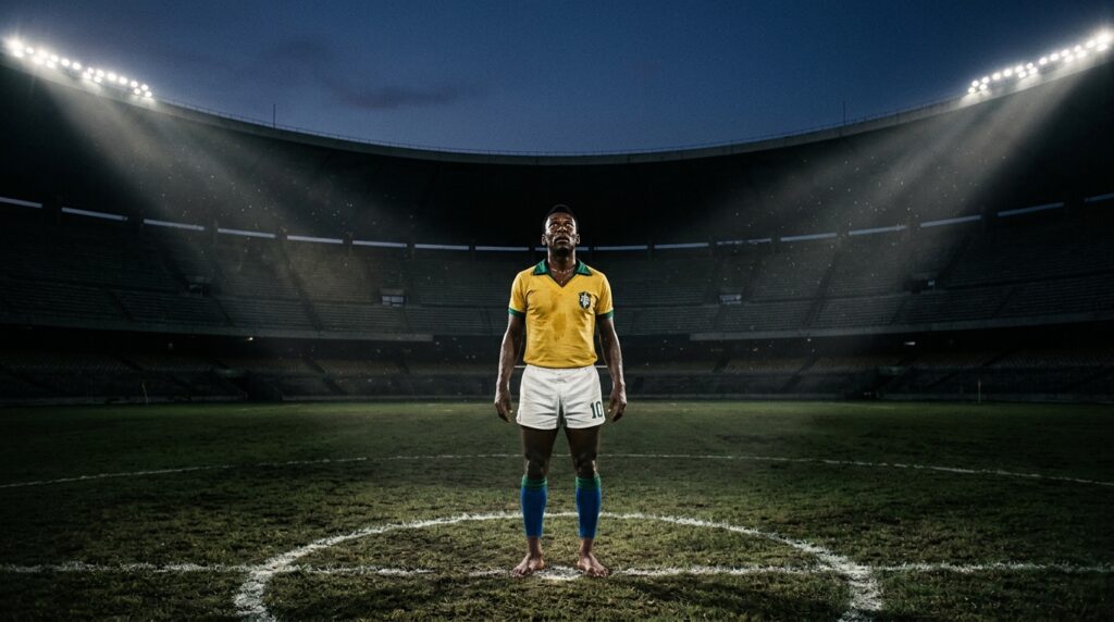 Frase do dia de Pelé: "Tudo é possível quando você tem foco, coragem e força de vontade." – A obsessão de Pelé traduzida em uma filosofia de vida e por que essas três coisas separavam o campeão do resto.
