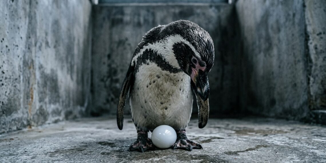 Pinguim macho que adota ovos de plástico: quando o instinto animal falha completamente