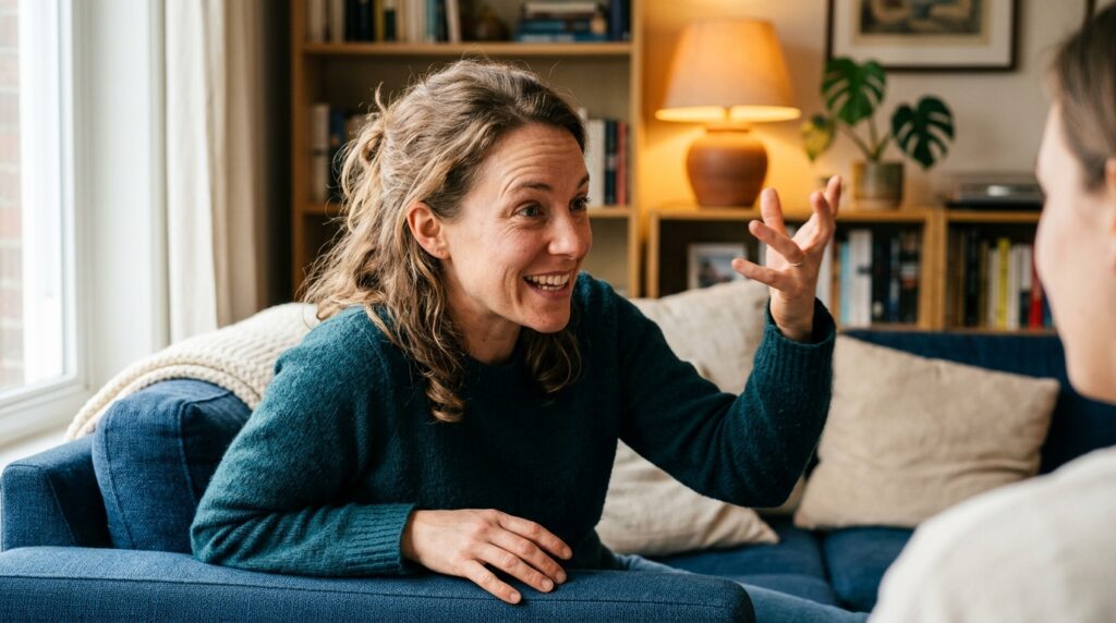 Psicólogos dizem que quem interrompe as conversas não é necessariamente rude — pode ser um sinal de entusiasmo genuíno pelo assunto