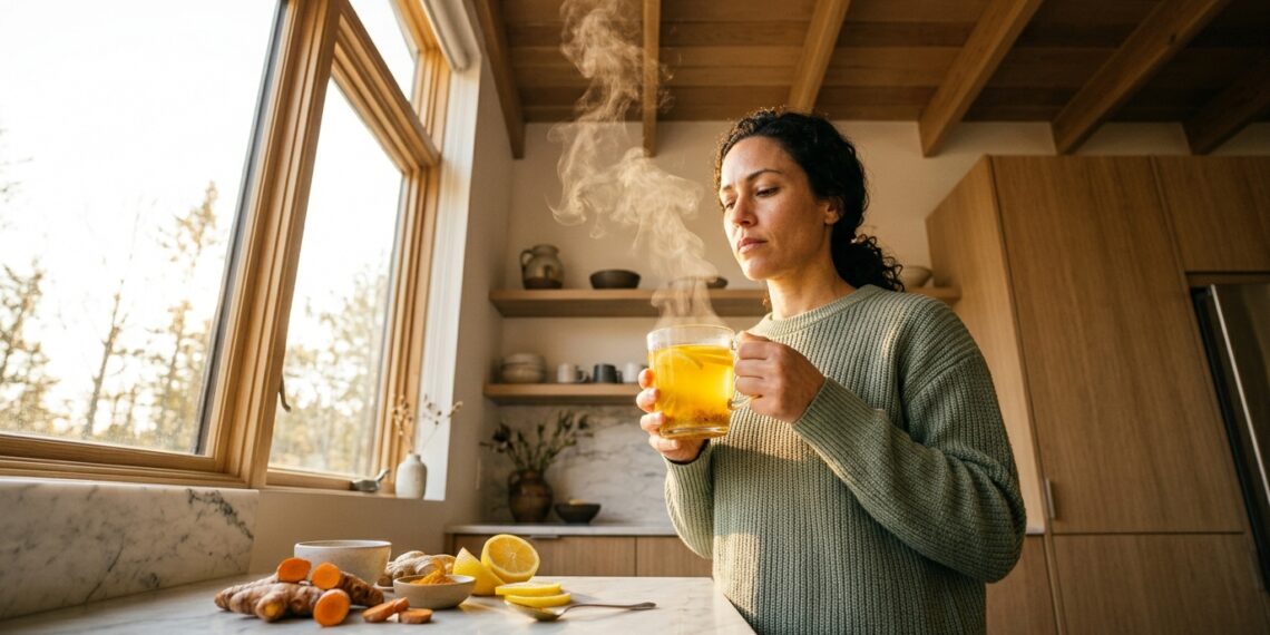 Qual bebida matinal cura mais rápido a digestão lenta: gengibre ou açafrão